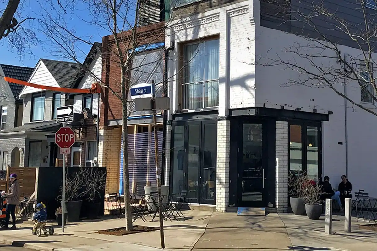 Corner store in residential area in Toronto.